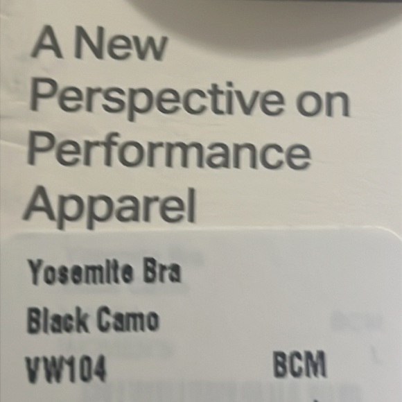 VUORI YOSEMIRE BRA BLACK CAMO BRA NWT VARIOUS SIZE - Picture 8 of 8